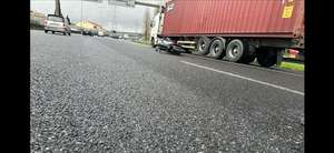 Imagem real, tirada uns segundos depois do acidente...